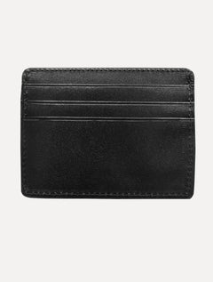 Carteira Calvin Klein Jeans Porta Cartão Couro CK Queima Preta