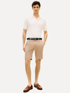 Bermuda Tommy Hilfiger Masculina de Sarja Denton Cáqui