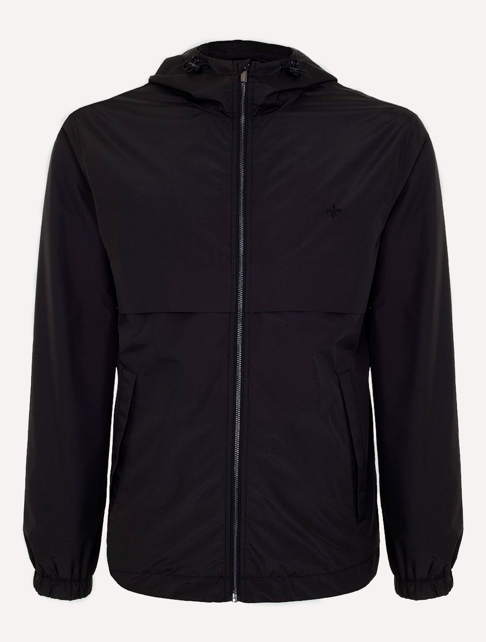 Jaqueta Dudalina Masculina Corta Vento Nylon Preta