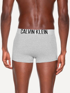 Cueca Calvin Klein Trunk Recycled Intense Power Branca Preta Mescla Pack 3UN