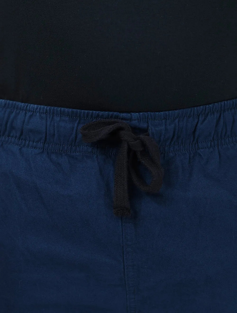 Short King & Joe Masculina Sarja Flex Twill Peach Azul Marinho