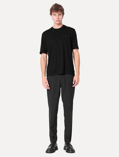 Camiseta Armani Exchange Masculina Regular Rubber Logo Preta