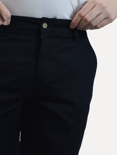 Bermuda Sergio K Masculina Chino Sarja Elastano Preta