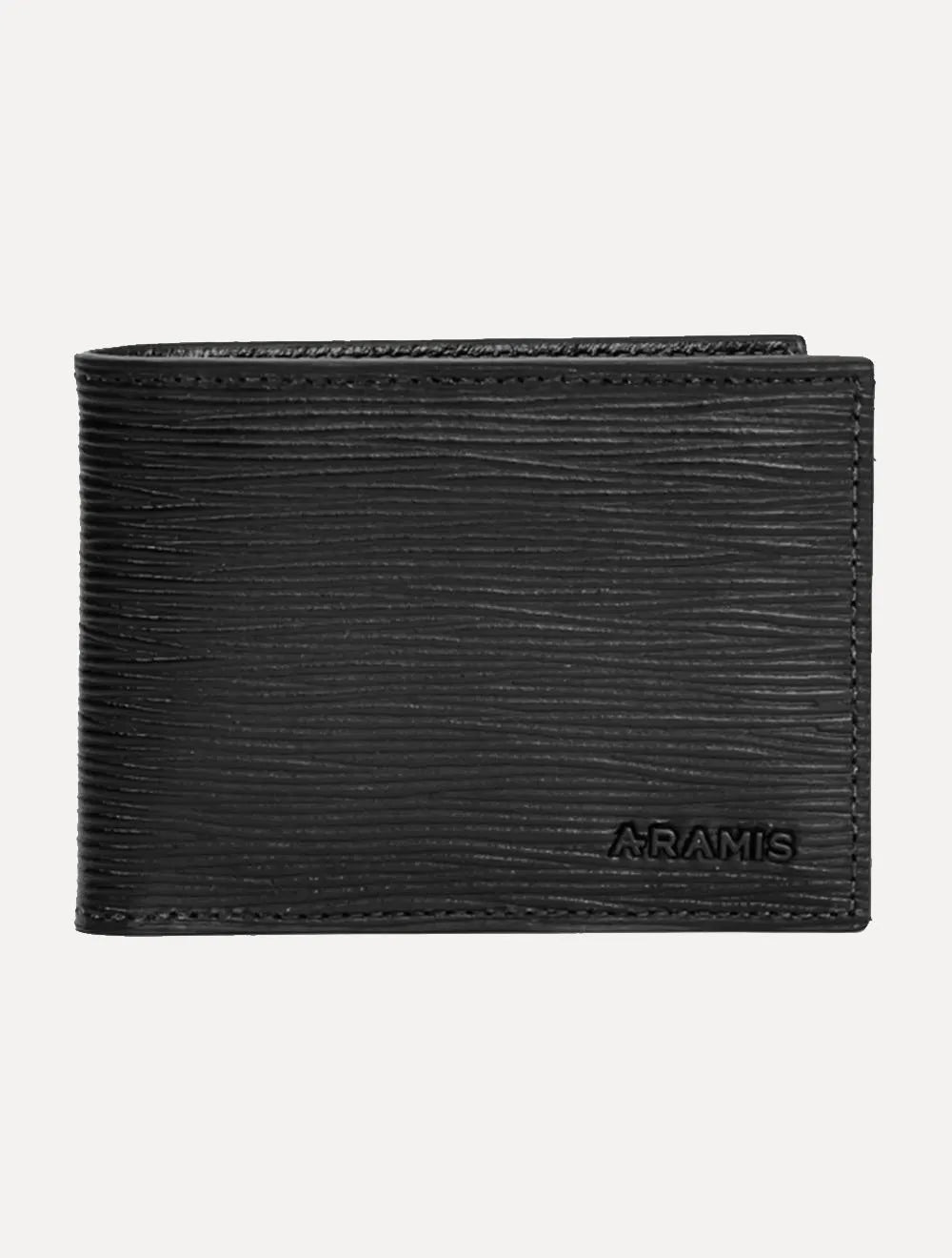 Carteira Aramis Masculina Couro Stripes Preta