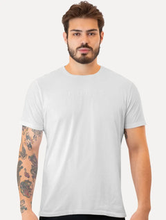 Camiseta Guess Masculina Logo Bordado Branca