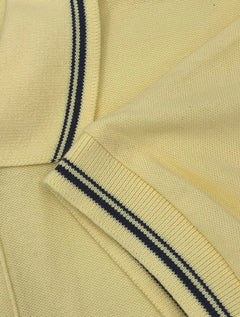 Polo King & Joe Masculina Piquet Slim Friso Bandeira Amarelo Claro