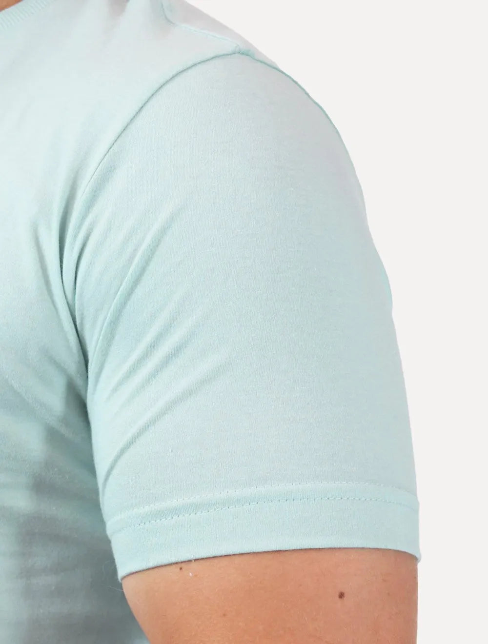 Camiseta King & Joe Masculina Basic Script Peito Azul Claro