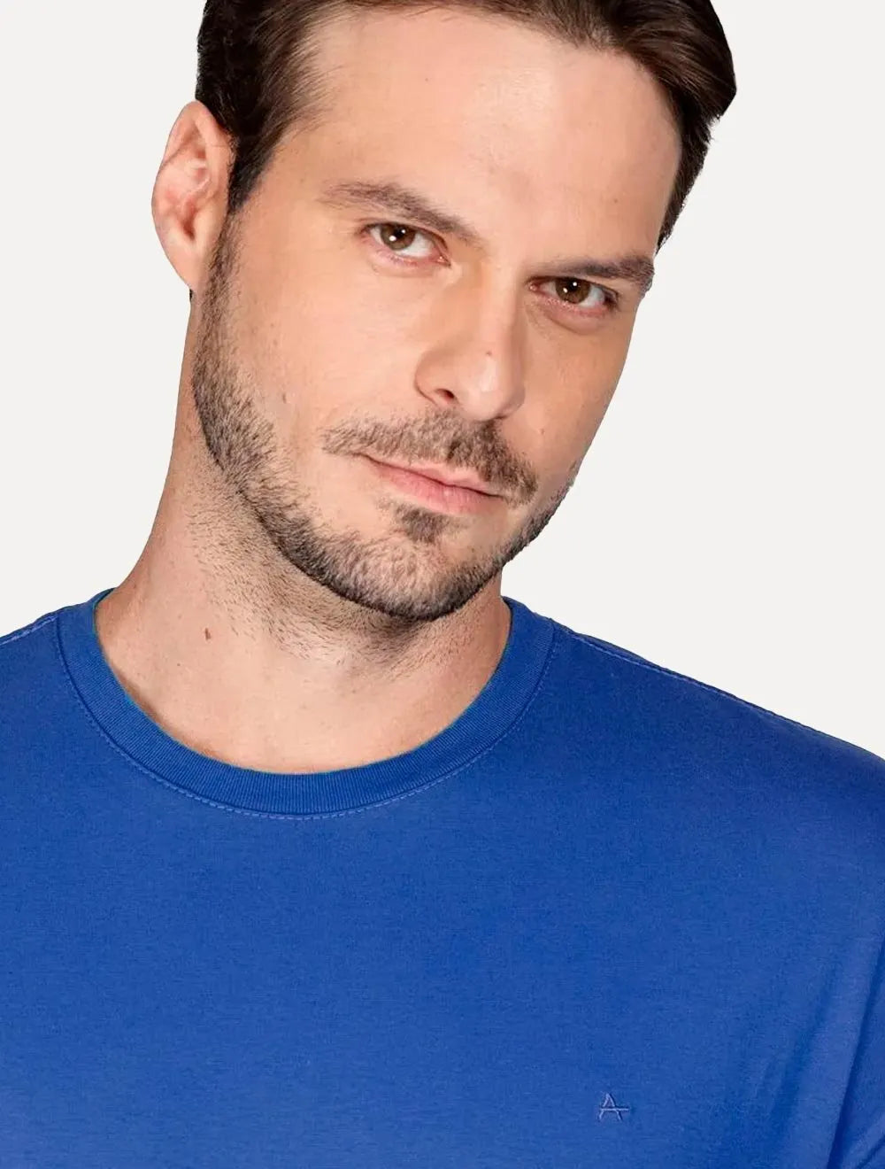 Camiseta Aramis Masculina Basic Mono Lisa Azul