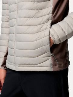 Jaqueta Columbia Masculina Powder Pass Hybrid Cinza Claro
