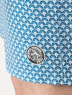 Short Original Penguin Masculino D'Água Ethnic Print Azul
