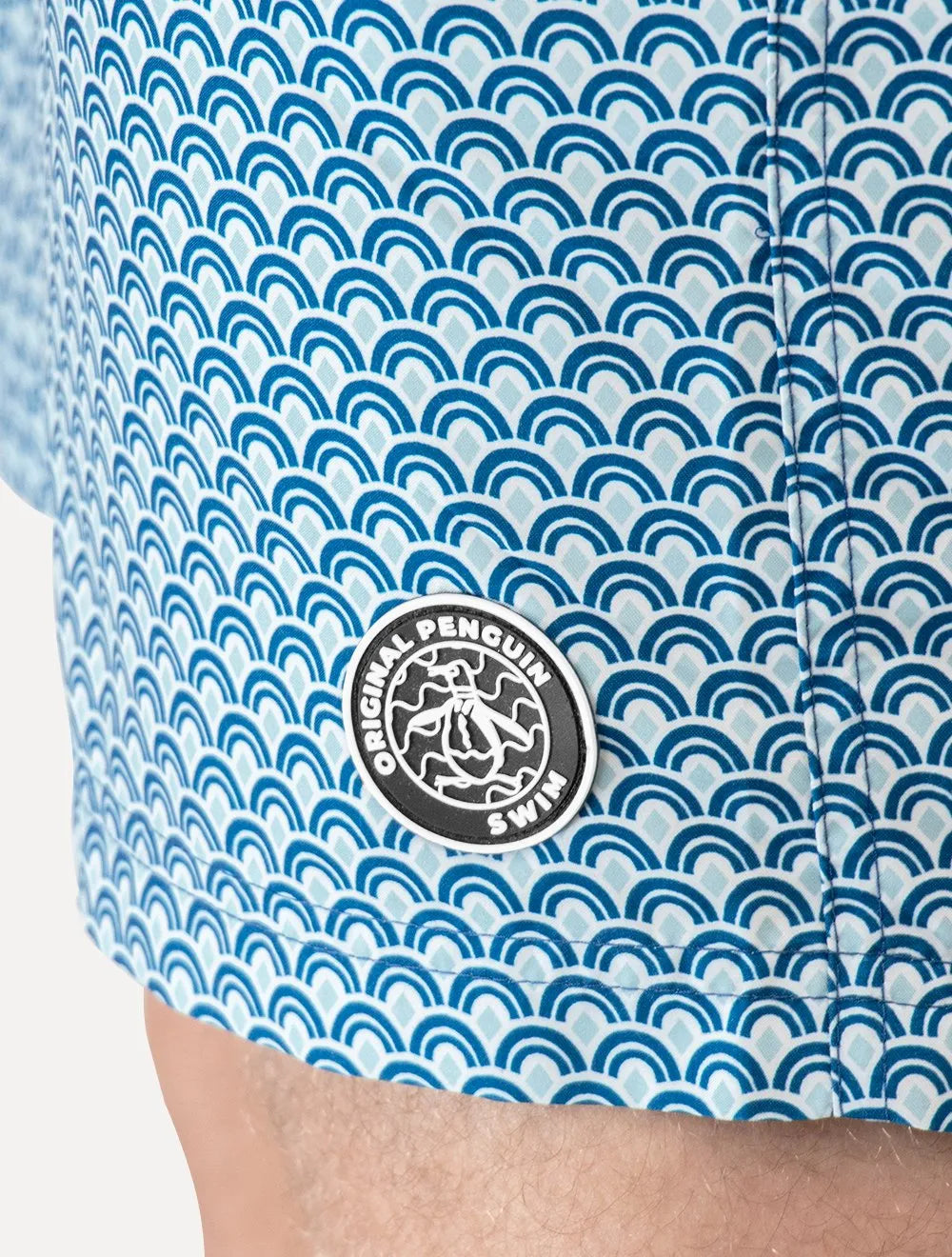 Short Original Penguin Masculino D'Água Ethnic Print Azul