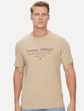Camiseta Tommy Hilfiger Masculina Center Stack Cáqui