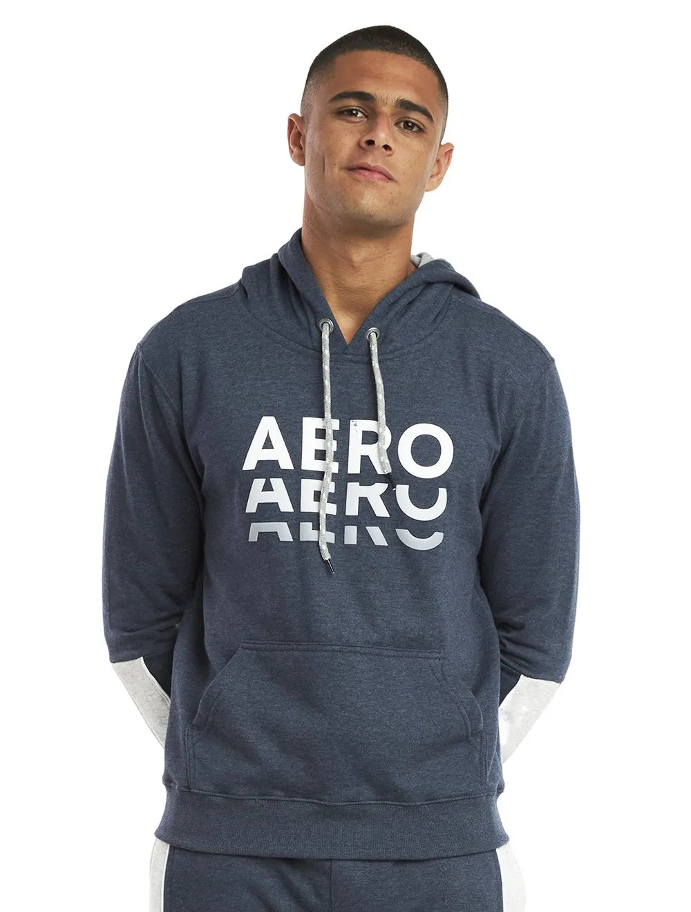 Moletom Aeropostale Hoodie Aero Shadow Azul Marinho