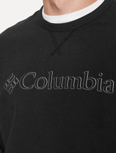 Moletom Columbia Masculino Crewneck Logo Fleece Preto