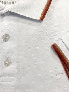 Polo Ellus Masculina Piquet Classic Easa Friso Light Branca