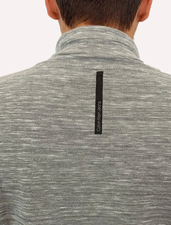 Blusa Calvin Klein Jeans Masculina Tricot Flamê Cinza Mescla