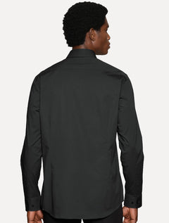 Camisa Aramis Masculina Slim Tricoline Liso Stretch Gerafite