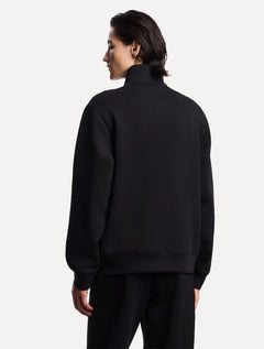 Blusa Moletom Emporio Armani Masculina Essential Full Zip Preta