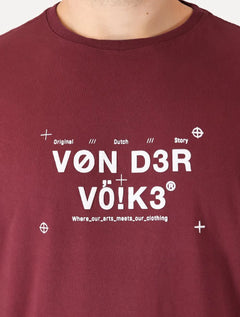 Camiseta Von der Volke Masculina Origineel Arts Meets Marsala