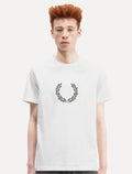 Camiseta Fred Perry Masculina Regular Graphic Mess Branca