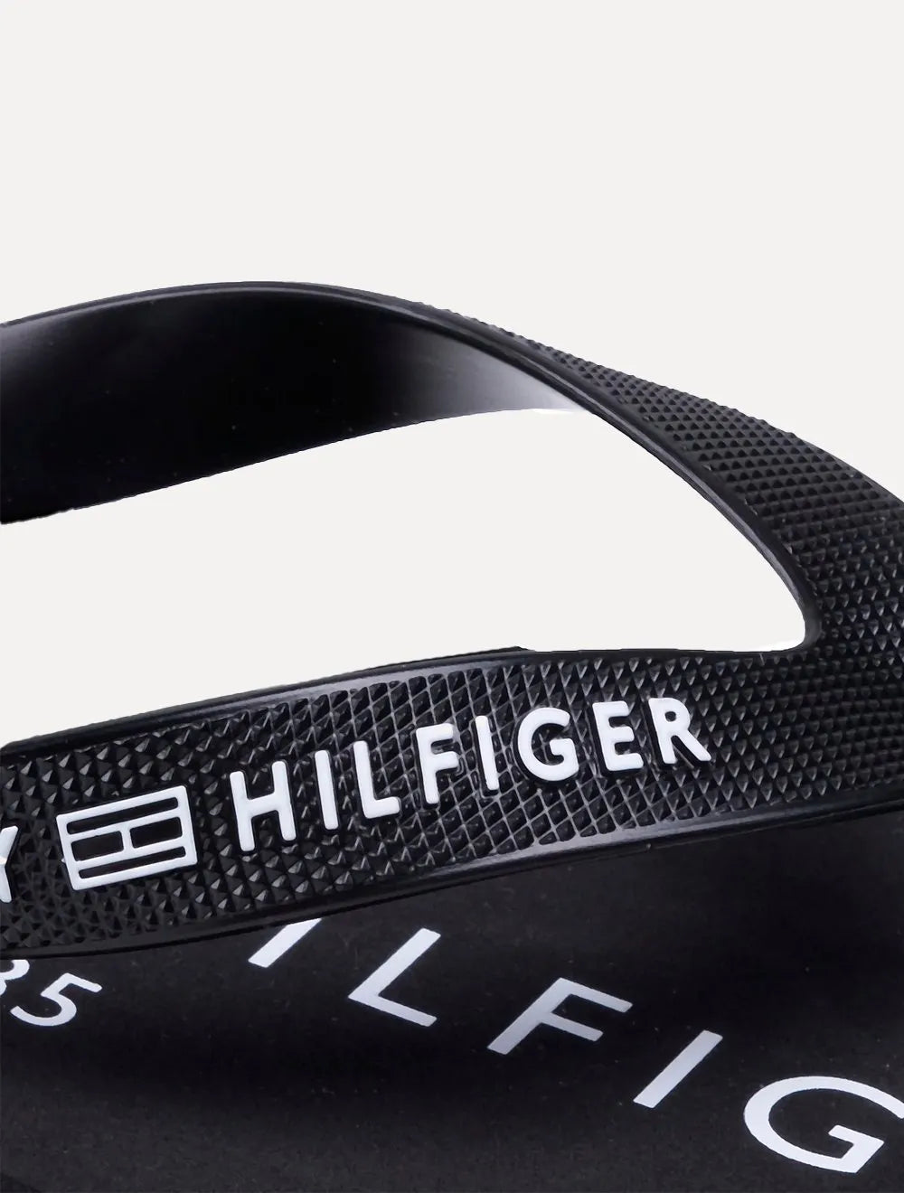 Chinelo Tommy Hilfiger Masculino Rubber Strip Simon 34R Cinza/Preto