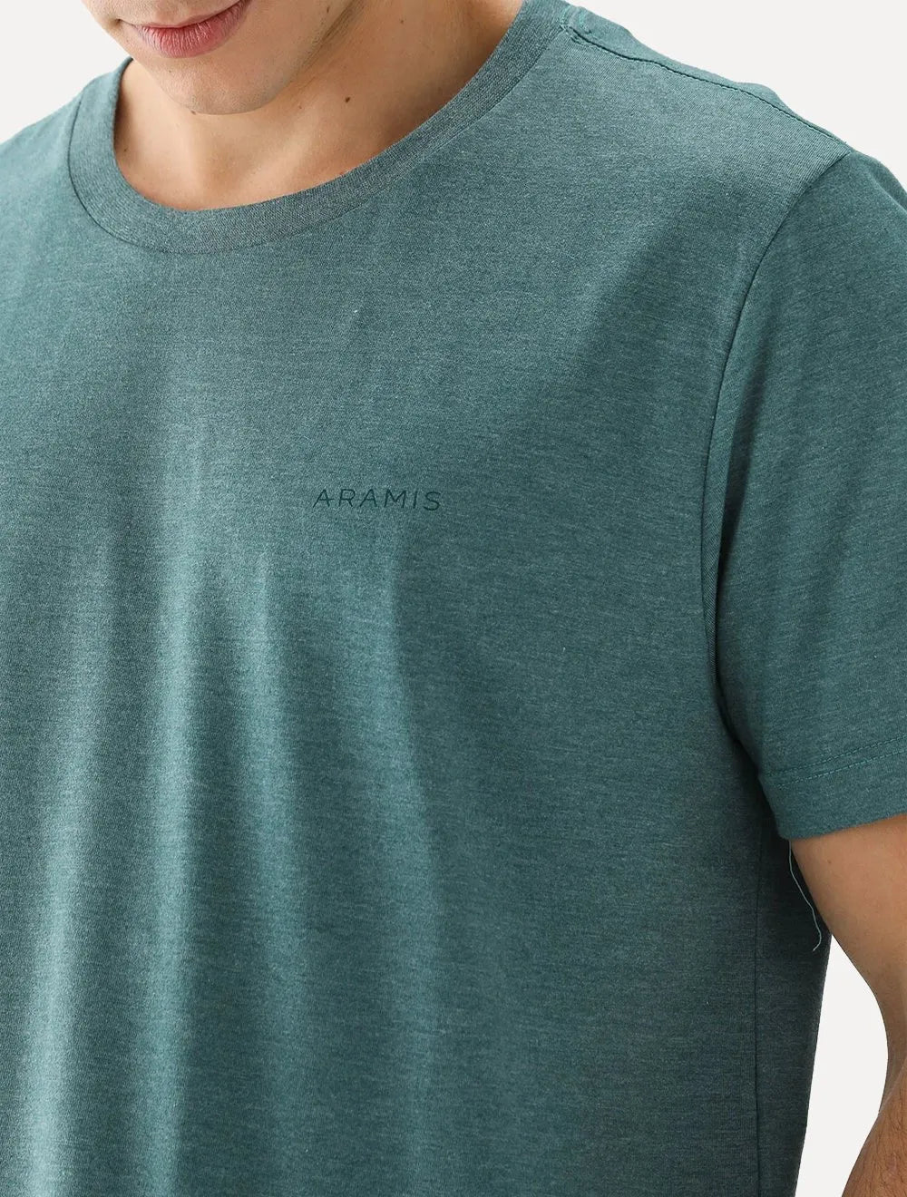 Camiseta Aramis Masculina Eco Lisa Verde Esmeralda Mescla