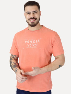 Camiseta Von der Volke Masculina Origineel Arts Meets Stone Laranja