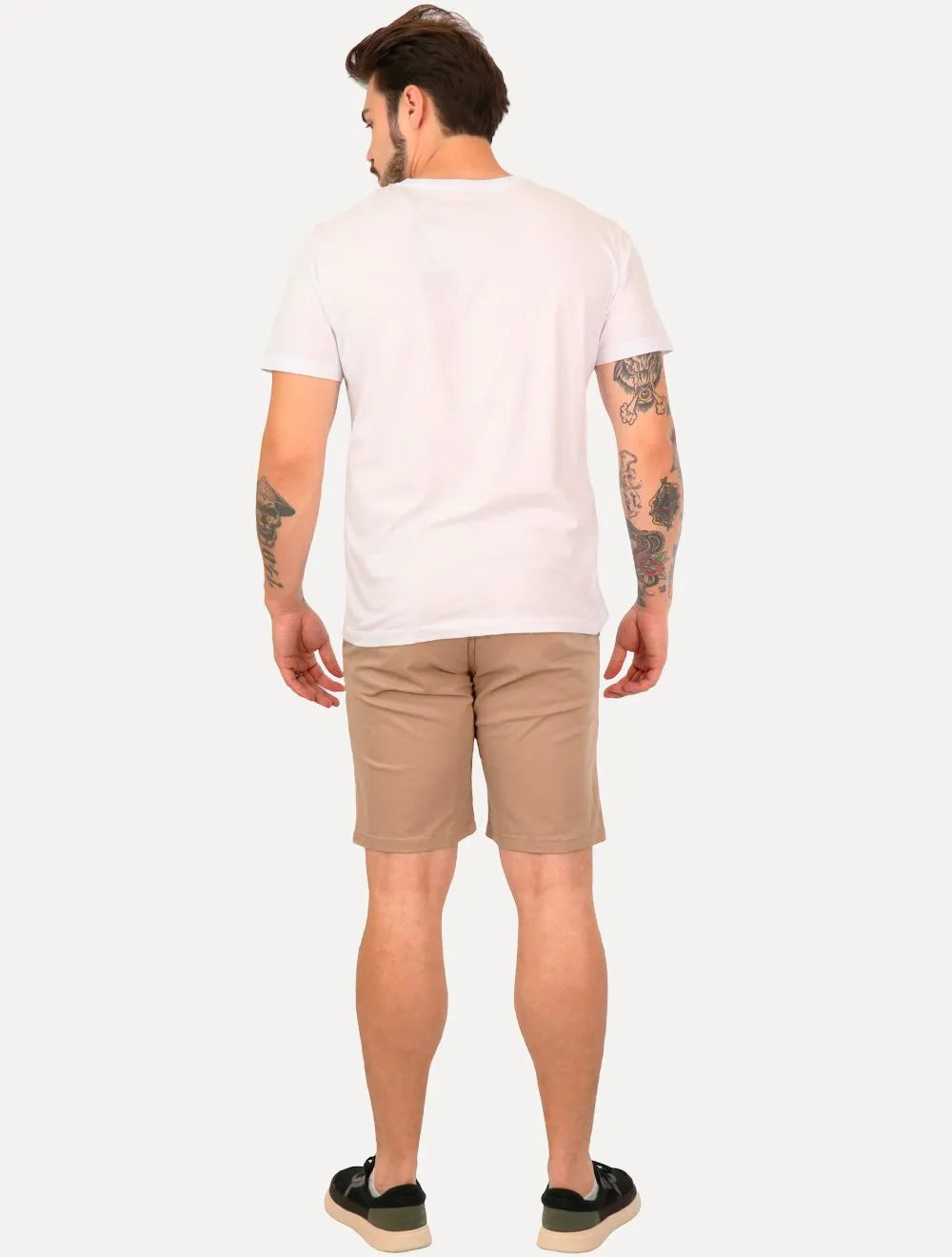 Bermuda Ralph Lauren Masculina Sarja Chino Marrom Claro