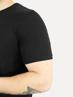 Camiseta Calvin Klein Jeans Masculina Logo CK Frontal Preto