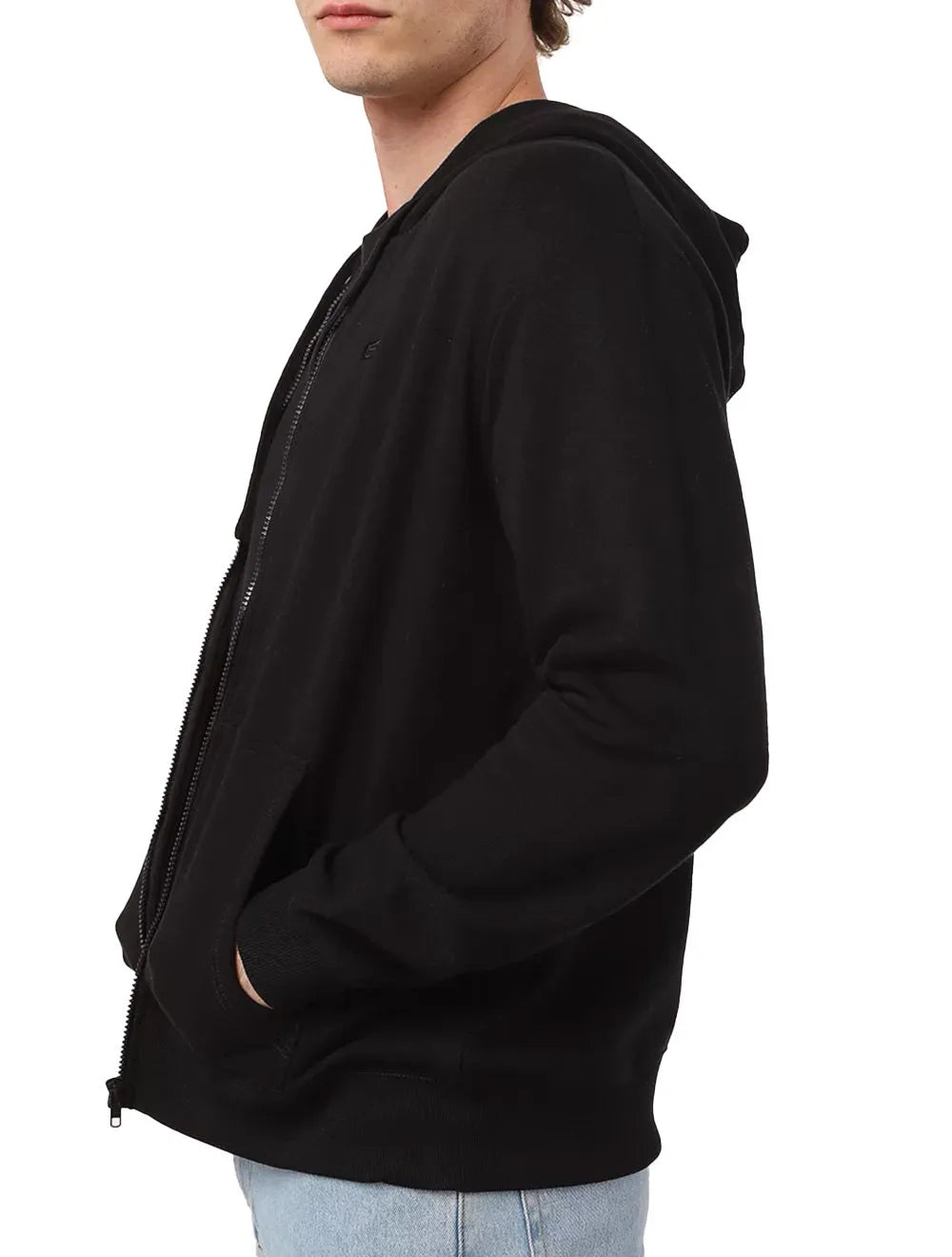 Moletom Ellus Masculino Hoodie Basico Easa Ziper Preto