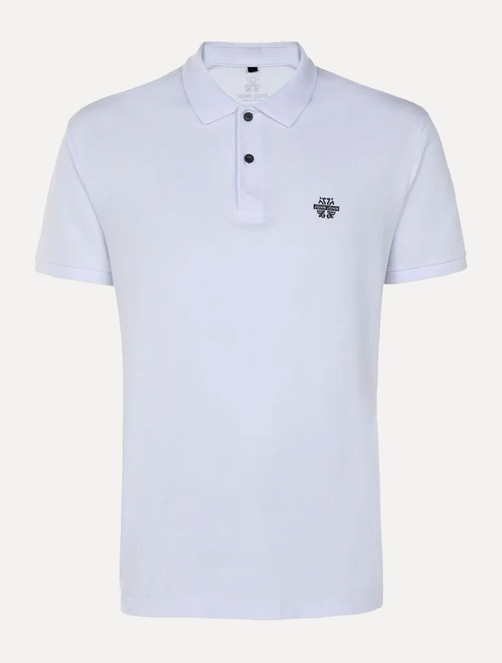 Polo John John Masculina Light Transfer Branca