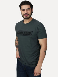 Camiseta John John Masculina Slim Fit Guide Cinza Escuro