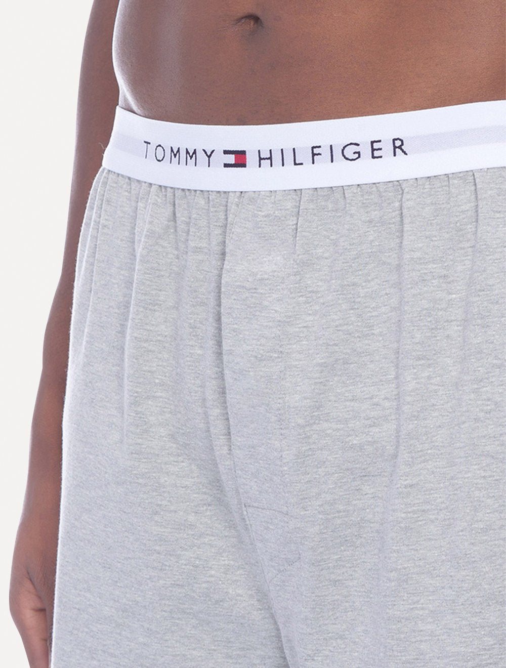 Cueca Tommy Hilfiger Box Core Knit Interlock Athletic Cinza