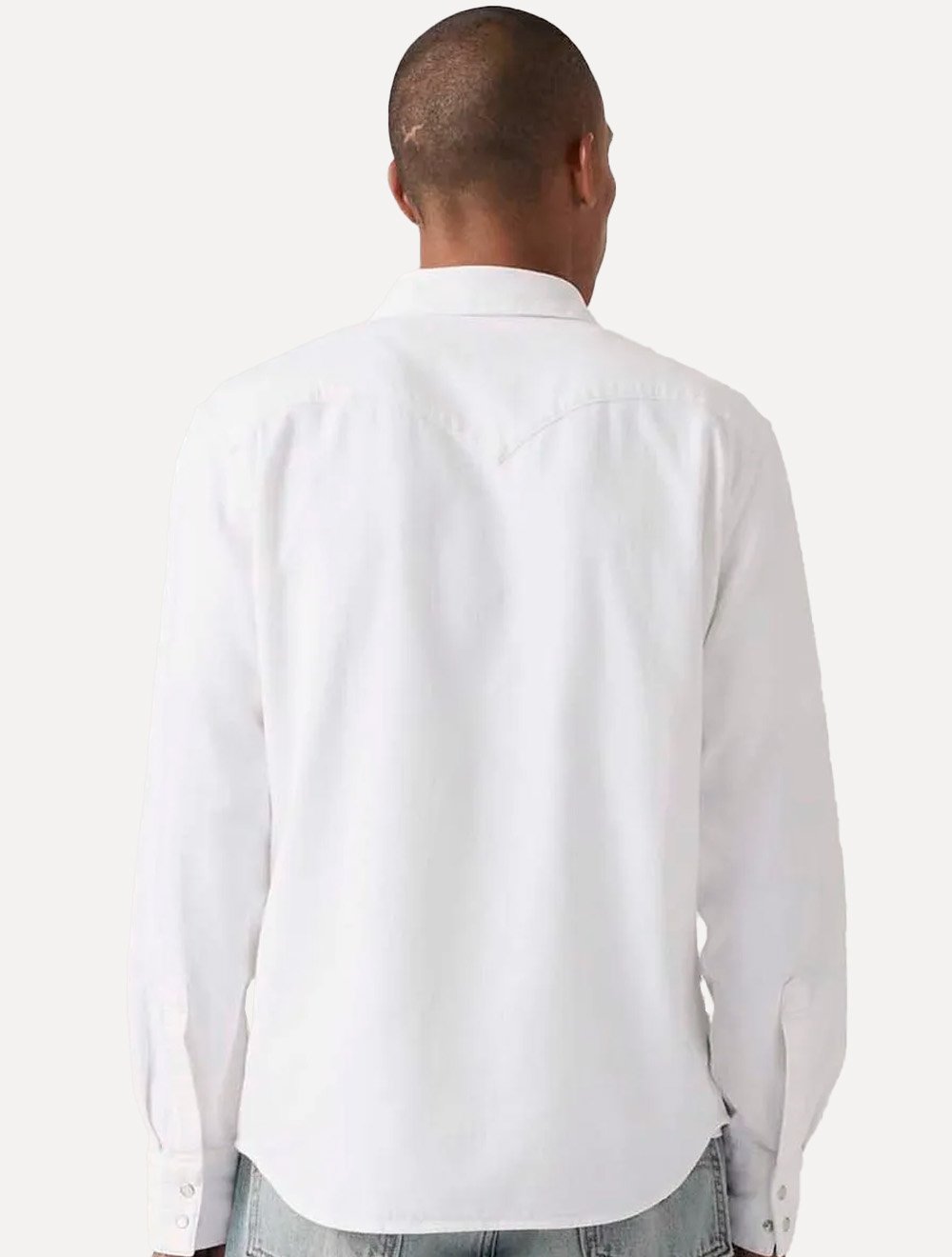 Camisa Jeans Levis Masculina Barstow Western Branca