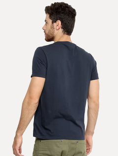 Camiseta Ellus Masculina Pima Cotton Timeless Clothing Classic Azul Marinho