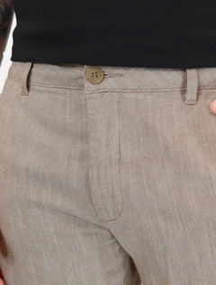 Bermuda Calvin Klein Jeans Masculina Chino Cotton Areia