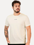 Camiseta Calvin Klein Masculina Institutional Logo Off-White