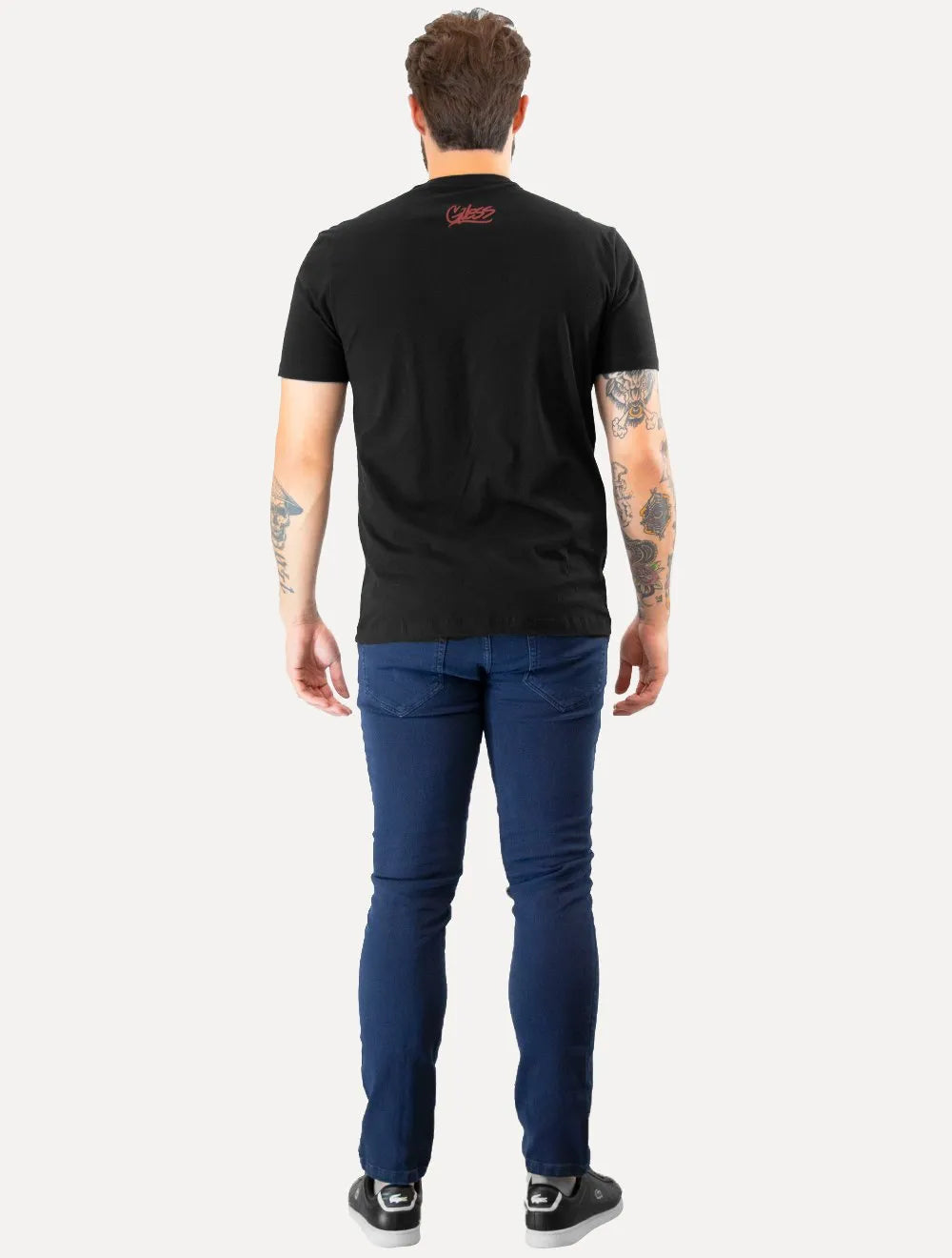 Camiseta Guess Masculina Los Angeles Skyscraper Preta