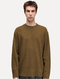 Camiseta Osklen Masculina Manga Longa Towelling Ribana Marrom