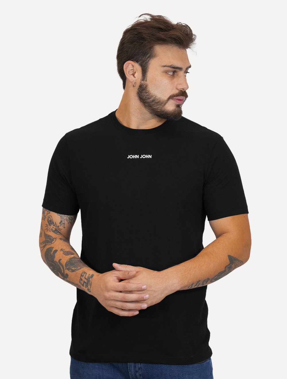 Camiseta John John Masculina JJ Mini Preta
