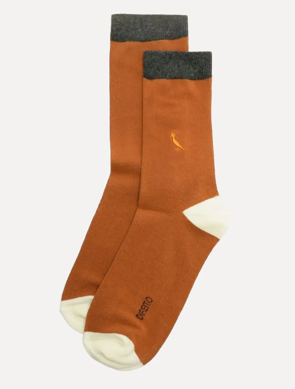 Meia Reserva Masculina Cano Alto Colors Marrom
