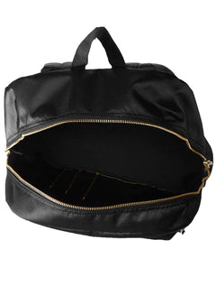 Mochila JanSport Super FX Black Gold Premium Poly Preta