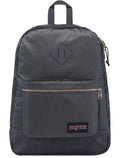 Mochila JanSport Super FX Deep Grey Gold Premium Poly Cinza Escuro
