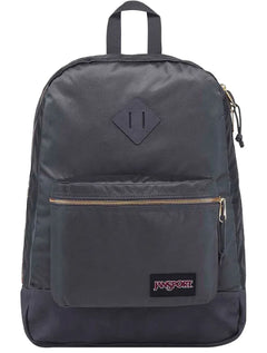 Mochila JanSport Super FX Deep Grey Gold Premium Poly Cinza Escuro