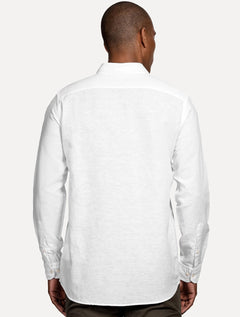 Camisa Aramis Masculina Regular Slim Linho Branco