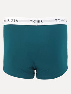 Kit Cuecas Tommy Hilfiger Cotton Stretch Trunk Repeat Colors Azul 3UN
