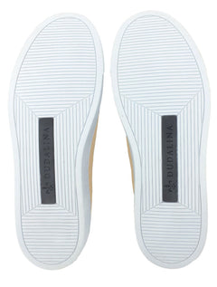 Tênis Dudalina Masculino SL Lona Mistral Napa Logo Cáqui