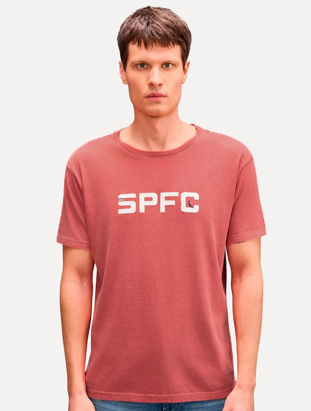 Camiseta Reserva Masculina SPFC Bust Name Vermelha