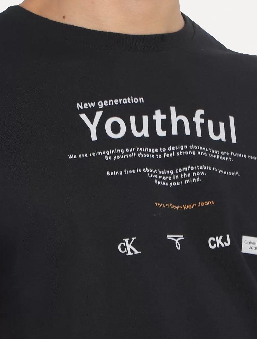 Camiseta Calvin Klein Jeans Masculina Youthful Preta