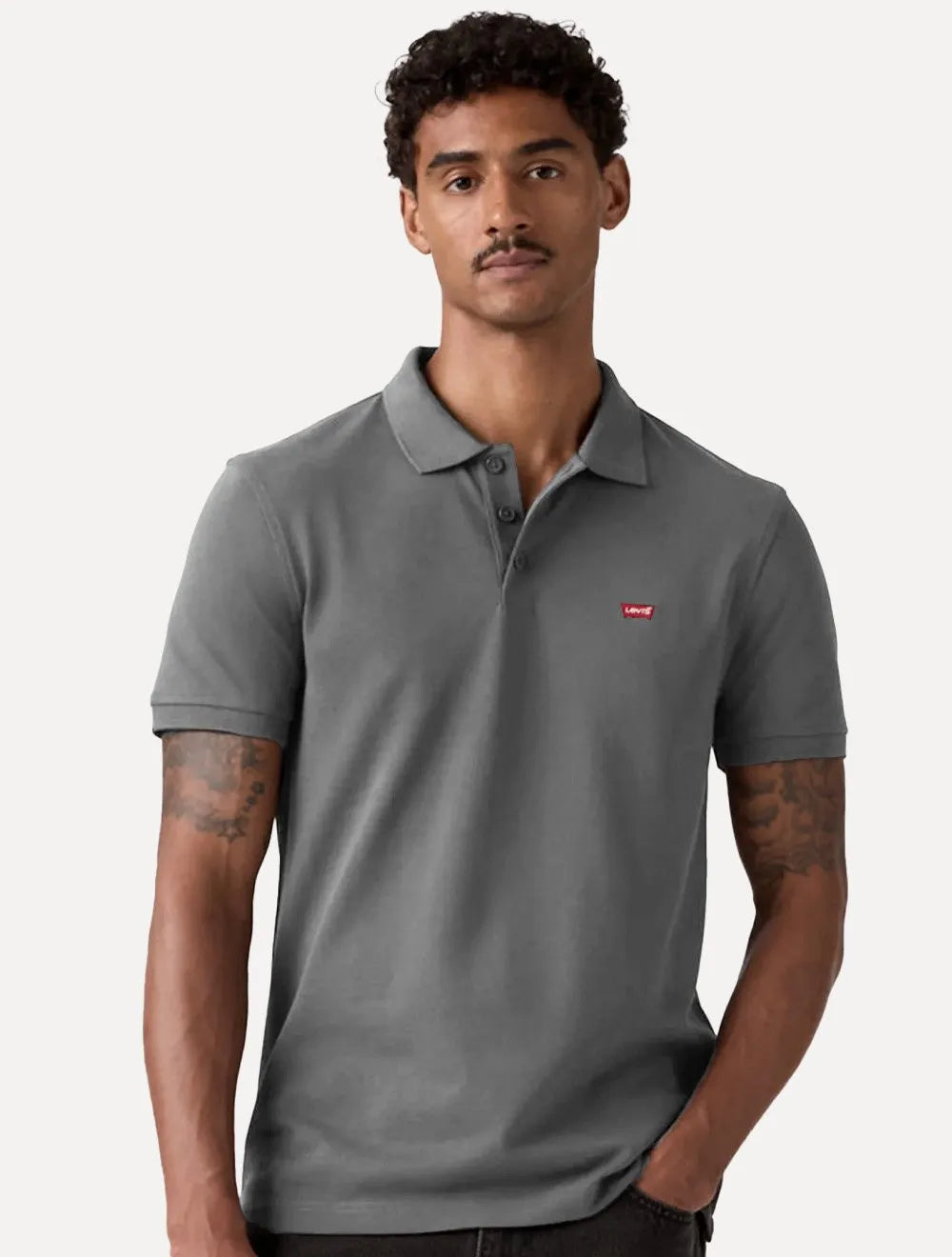 Polo Levis Masculina Housemark Cinza Escuro